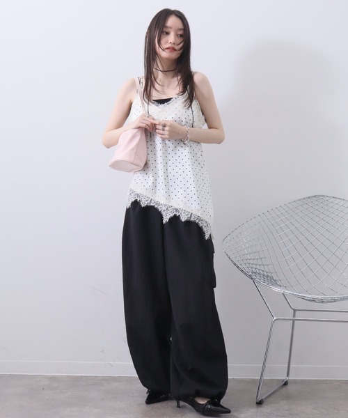 NOGLE(ノグル)の「【NOGLE/ノグル】ナイロンワイドカーゴパンツ(カーゴパンツ・レディース・ホワイト/チャコール/ブラック/ミント・S/M)」の20枚目の写真