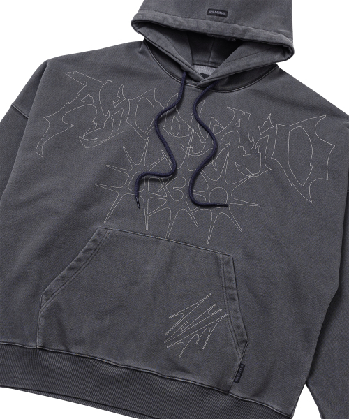 AJOBYAJO（アジョバイアジョ）の「[PBA] SB VNJ Logo Washed Hoodie [CHARCOAL]（パーカー・メンズ・その他・LARGE/X-LARGE）」の6枚目の写真
