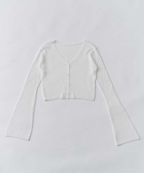 Belle Charme(ベルシャルム)の「【Belle Charme】Sheer Light Cardigan(カーディガン/ボレロ・レディース・ブラック/オフホワイト/ベージュ・FREE)」の7枚目の写真
