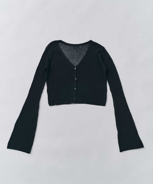 Belle Charme(ベルシャルム)の「【Belle Charme】Sheer Light Cardigan(カーディガン/ボレロ・レディース・ブラック/オフホワイト/ベージュ・FREE)」の9枚目の写真