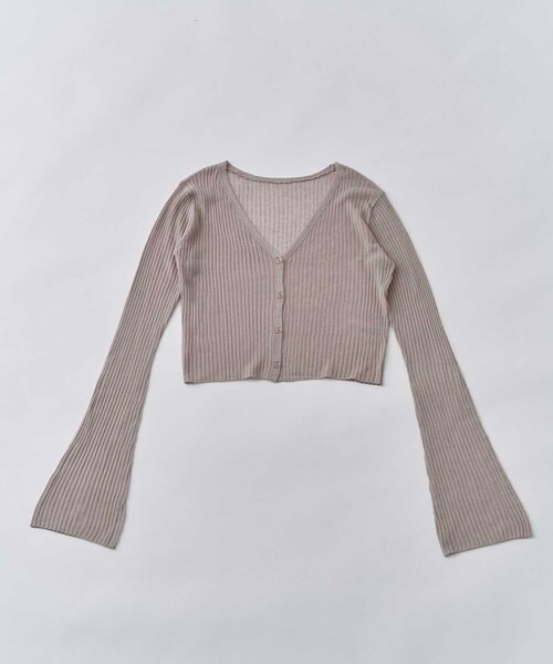 Belle Charme(ベルシャルム)の「【Belle Charme】Sheer Light Cardigan(カーディガン/ボレロ・レディース・ブラック/オフホワイト/ベージュ・FREE)」の15枚目の写真