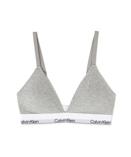 Calvin Klein Underwear(カルバンクラインアンダーウェア)の「CALVIN KLEIN UNDERWEAR/カルバン クライン アンダーウェア/LIGHTLY LINED TRIANGLE(スポーツブラ・レディース・ホワイト/ブラック/グレー・S/M/L)」の1枚目の写真
