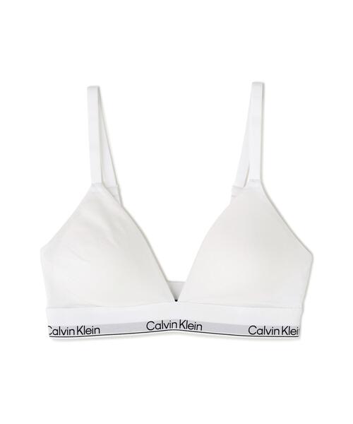 Calvin Klein Underwear(カルバンクラインアンダーウェア)の「CALVIN KLEIN UNDERWEAR/カルバン クライン アンダーウェア/LIGHTLY LINED TRIANGLE(スポーツブラ・レディース・ホワイト/ブラック/グレー・S/M/L)」の2枚目の写真