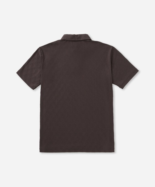 Saturdays Golf(サタデーズゴルフ)の「Hs Jaquard Shirt(ポロシャツ・メンズ・ホワイト/ブラウン・M/L)」の14枚目の写真
