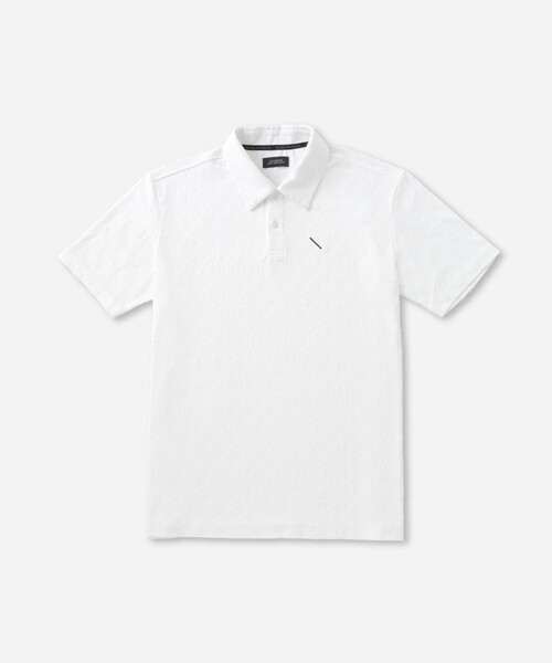 Saturdays Golf(サタデーズゴルフ)の「Hs Jaquard Shirt(ポロシャツ・メンズ・ホワイト/ブラウン・M/L)」の13枚目の写真