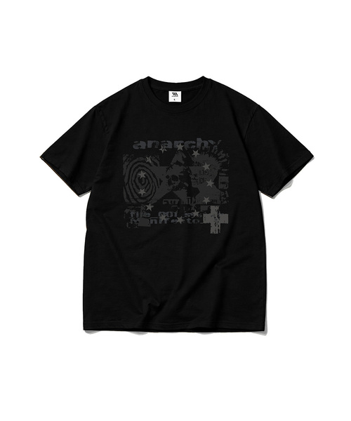 VENHIT(ベンヒット)の「アナーキー クールコットン 半袖Tシャツ(Tシャツ/カットソー・レディース・ホワイト/ブラック・LARGE/X-LARGE/SMALL/MEDIUM)」の2枚目の写真