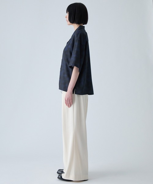 VELNUS(ベルナス)の「【VELNUS】〈Easy-Care, UV-Protective & Quick-Dry〉 Abstract Art Drape Open-Collar Short-Sleeve Shirt/《イージーケア・UVカット・速乾》ニュアンスアートドレープオープンカラー半袖シャツ(シャツ/ブラウス・メンズ・ホワイト/ブラック・S/M/L)」の16枚目の写真