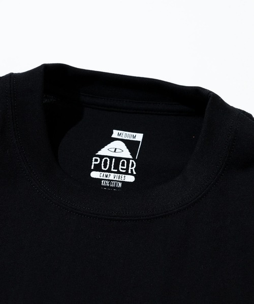 POLeR（ポーラー）の「POLeR/ポーラー　HISTORY RELAX FIT TEE（Tシャツ/カットソー・メンズ・ブラック/ホワイト・MEDIUM/LARGE/SMALL）」の12枚目の写真