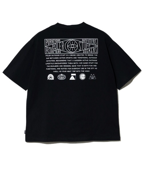 POLeR（ポーラー）の「POLeR/ポーラー　HISTORY RELAX FIT TEE（Tシャツ/カットソー・メンズ・ブラック/ホワイト・MEDIUM/LARGE/SMALL）」の7枚目の写真