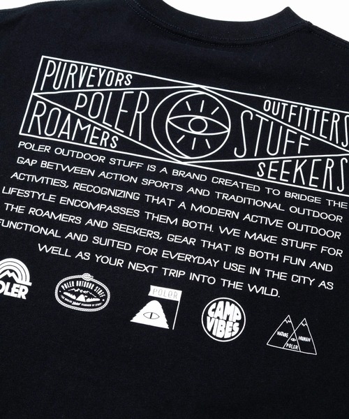 POLeR（ポーラー）の「POLeR/ポーラー　HISTORY RELAX FIT TEE（Tシャツ/カットソー・メンズ・ブラック/ホワイト・MEDIUM/LARGE/SMALL）」の8枚目の写真