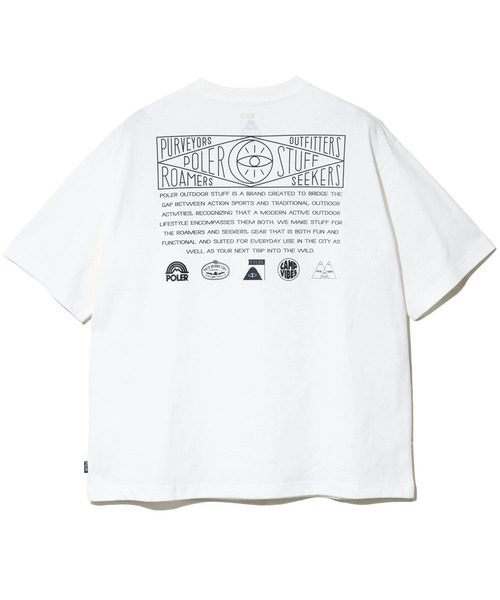 POLeR（ポーラー）の「POLeR/ポーラー　HISTORY RELAX FIT TEE（Tシャツ/カットソー・メンズ・ブラック/ホワイト・MEDIUM/LARGE/SMALL）」の10枚目の写真
