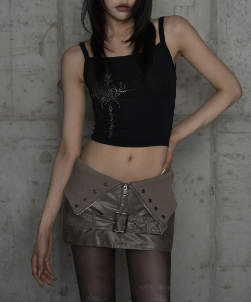 ETRE AU SOMMET(エトレオソメ)の「Cross Hotfix Backless Sleeve (Black)(Tシャツ/カットソー・レディース・ブラック・FREE)」の10枚目の写真