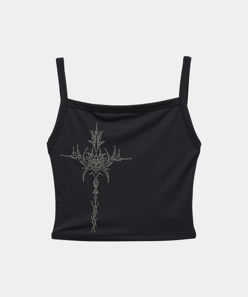ETRE AU SOMMET(エトレオソメ)の「Cross Hotfix Backless Sleeve (Black)(Tシャツ/カットソー・レディース・ブラック・FREE)」の9枚目の写真