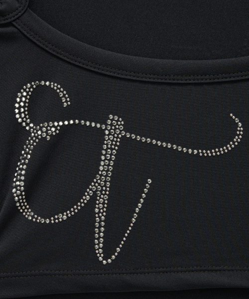 ETRE AU SOMMET(エトレオソメ)の「Cross Hotfix Backless Sleeve (Black)(Tシャツ/カットソー・レディース・ブラック・FREE)」の12枚目の写真