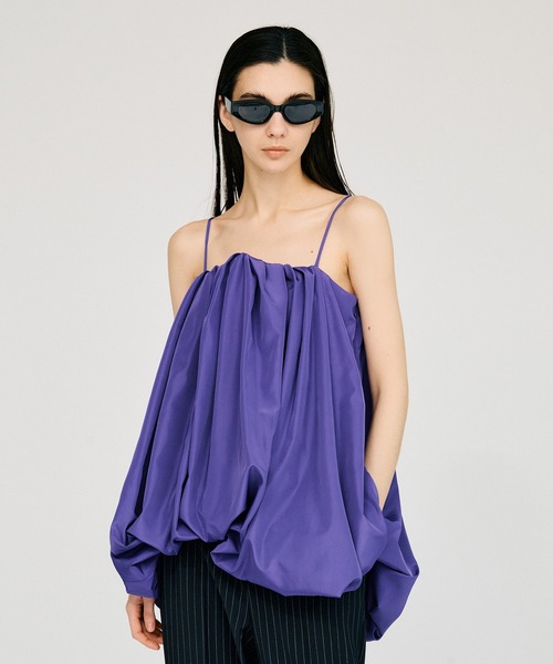 PRANK PROJECT(プランクプロジェクト)の「【2026Summer Pre-Order】イレギュラーヘムバルーンチュニック / Irregular Hem Balloon Tunic(チュニック・レディース・パープル/ホワイト/ブラック・FREE)」の7枚目の写真