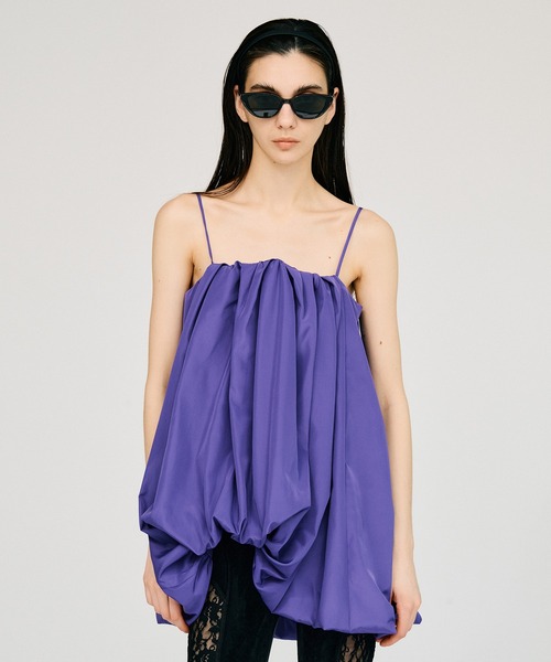 PRANK PROJECT(プランクプロジェクト)の「【2026Summer Pre-Order】イレギュラーヘムバルーンチュニック / Irregular Hem Balloon Tunic(チュニック・レディース・パープル/ホワイト/ブラック・FREE)」の6枚目の写真
