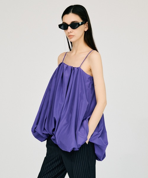 PRANK PROJECT(プランクプロジェクト)の「【2026Summer Pre-Order】イレギュラーヘムバルーンチュニック / Irregular Hem Balloon Tunic(チュニック・レディース・パープル/ホワイト/ブラック・FREE)」の5枚目の写真