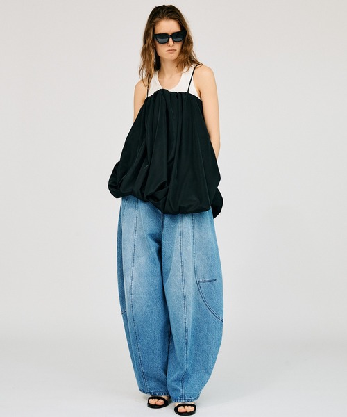PRANK PROJECT(プランクプロジェクト)の「【2026Summer Pre-Order】イレギュラーヘムバルーンチュニック / Irregular Hem Balloon Tunic(チュニック・レディース・パープル/ホワイト/ブラック・FREE)」の19枚目の写真