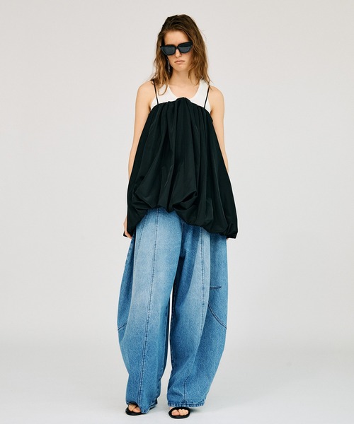 PRANK PROJECT(プランクプロジェクト)の「【2026Summer Pre-Order】イレギュラーヘムバルーンチュニック / Irregular Hem Balloon Tunic(チュニック・レディース・パープル/ホワイト/ブラック・FREE)」の18枚目の写真