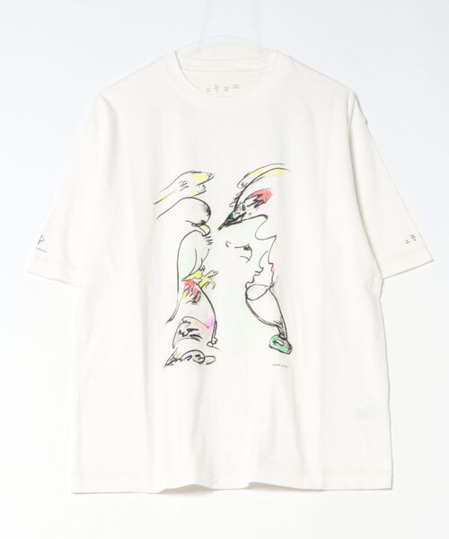 bal(バル)の「【BAL】BAL-G-485 yabuno kensei(Tシャツ/カットソー・メンズ・ホワイト・XL/L/M)」の1枚目の写真