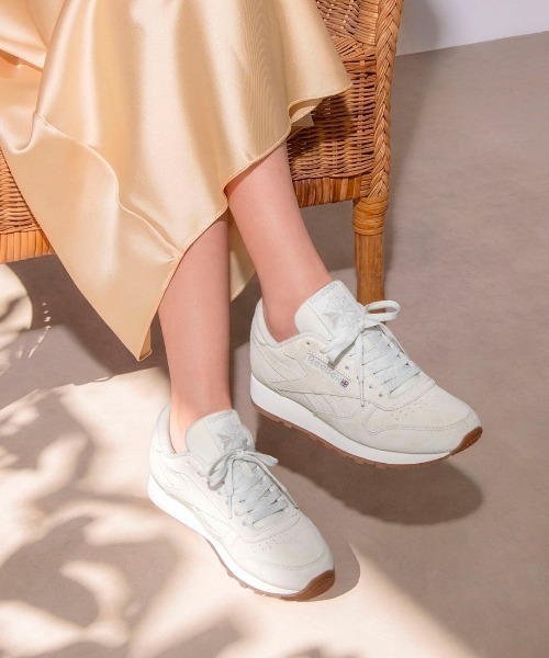 Reebok(リーボック)の「クラシックレザー / CLASSIC LEATHER(スニーカー・レディース・グレー/ライトグリーン・22.0cm/26.0cm/25.5cm/25.0cm/24.0cm/24.5cm/23.5cm/23.0cm/22.5cm)」の7枚目の写真