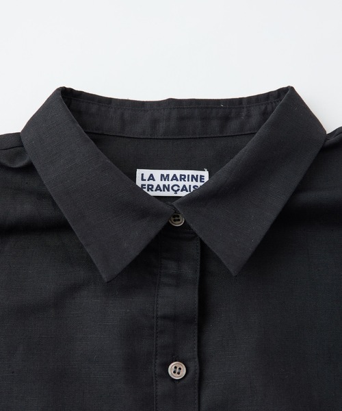LA MARINE FRANCAISE(マリン フランセーズ)の「綿麻ノースリーブブラウス(シャツ/ブラウス・レディース・ホワイト/サックスブルー/ブラック・FREE)」の15枚目の写真
