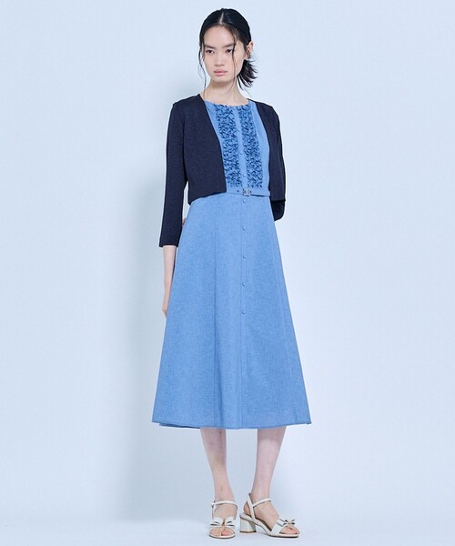 TOCCA(トッカ)の「BUTTER ROSETTE ドレス(ワンピース・レディース・ピンク系/ダルブルー系/ライトグレー系・00/4/6/2/0)」の12枚目の写真