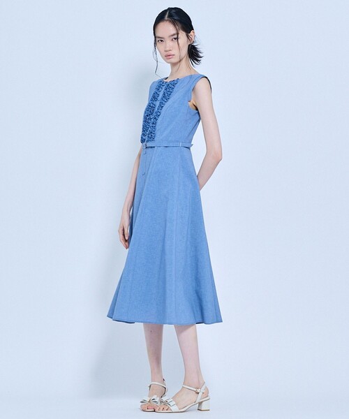 TOCCA(トッカ)の「BUTTER ROSETTE ドレス(ワンピース・レディース・ピンク系/ダルブルー系/ライトグレー系・00/4/6/2/0)」の14枚目の写真