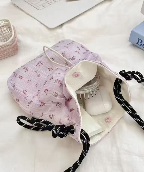 ammy.(エイミードット)の「【 ammy. / エイミードット 】 レトロムード ミニフラワー サコッシュ(ショルダーバッグ・レディース・ホワイト/パープル/ブラック・FREE)」の14枚目の写真