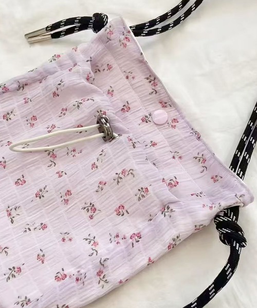 ammy.(エイミードット)の「【 ammy. / エイミードット 】 レトロムード ミニフラワー サコッシュ(ショルダーバッグ・レディース・ホワイト/パープル/ブラック・FREE)」の13枚目の写真