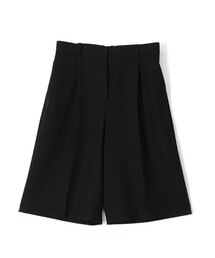 ウールバスケットウェーブ タックハーフパンツ