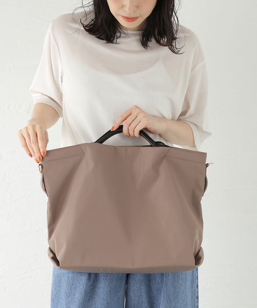 B.C STOCK(ベーセーストック)の「T.S.L/ティーエスエル ラインテープ2WAYトートバッグ(ショルダーバッグ・レディース・ブラック/ベージュ/ホワイト・FREE)」の17枚目の写真