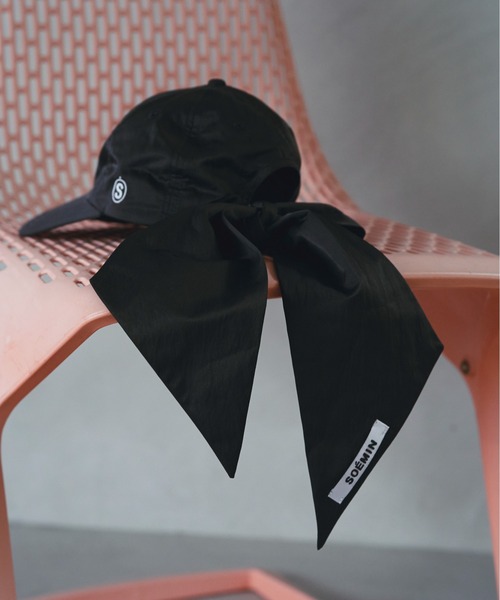 txt トゥバ ZOZOTOWN キャップ BACK RIBBON CAP セール】Ribbon logo cap／バックリボンキャップ（キャップ）｜SOEMIN