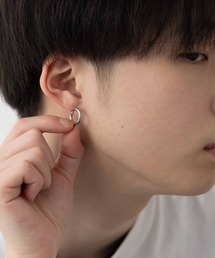 ステンレスフープピアス