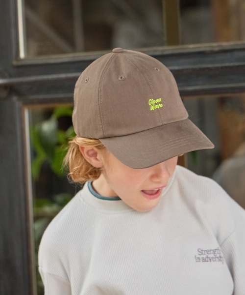 GLOBAL WORK（グローバルワーク）の「洗えるポケット付き遮熱CAP/670138（キャップ・キッズ・オフホワイト/カーキ/ライトピンク/ブラック・LARGE/MEDIUM）」の4枚目の写真