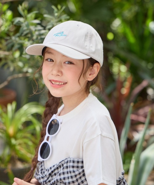 GLOBAL WORK（グローバルワーク）の「洗えるポケット付き遮熱CAP/670138（キャップ・キッズ・オフホワイト/カーキ/ライトピンク/ブラック・LARGE/MEDIUM）」の5枚目の写真