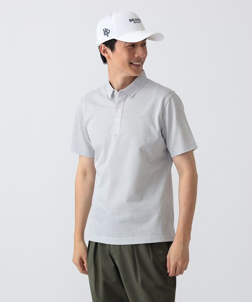 MEN PURPLE LABEL / Gingam кладка поло‑футболка