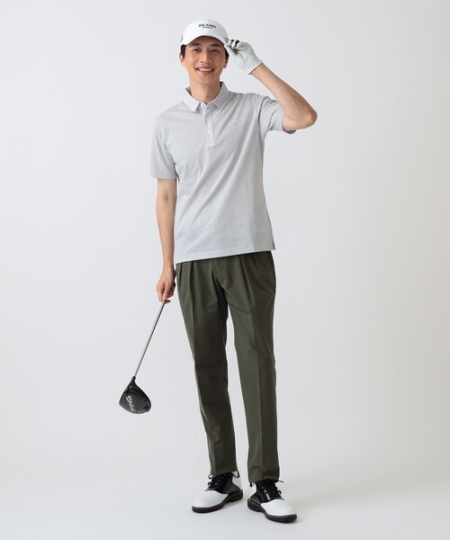 BEAMS GOLF(ビームスゴルフ)の「〈MEN〉PURPLE LABEL / ギンガム クレリック ポロシャツ(ポロシャツ・メンズ・グレー/サックスブルー/ネイビー・M/XL/L/S)」の6枚目の写真