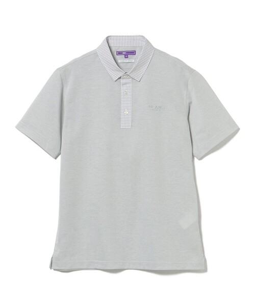 BEAMS GOLF(ビームスゴルフ)の「〈MEN〉PURPLE LABEL / ギンガム クレリック ポロシャツ(ポロシャツ・メンズ・グレー/サックスブルー/ネイビー・M/XL/L/S)」の14枚目の写真