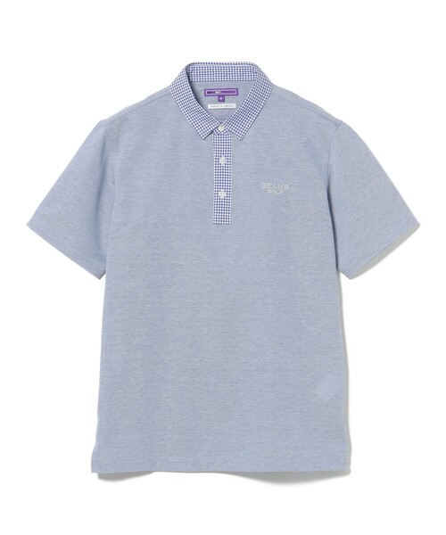 BEAMS GOLF(ビームスゴルフ)の「〈MEN〉PURPLE LABEL / ギンガム クレリック ポロシャツ(ポロシャツ・メンズ・グレー/サックスブルー/ネイビー・M/XL/L/S)」の17枚目の写真