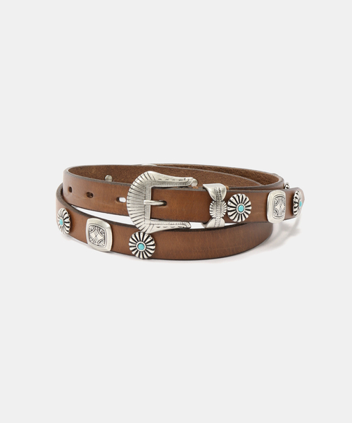Puntovita(プントヴィータ)の「PUNTOVITA/プントヴィータ CONCHO BELT(キャメル)(ベルト・レディース・キャメル・80/75)」の7枚目の写真