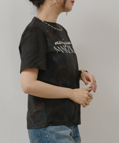 palm RICHE(ポームリシュ)の「箔プリント柄カットソー(Tシャツ/カットソー・レディース・オレンジ/ブルー/ブラック・M)」の18枚目の写真