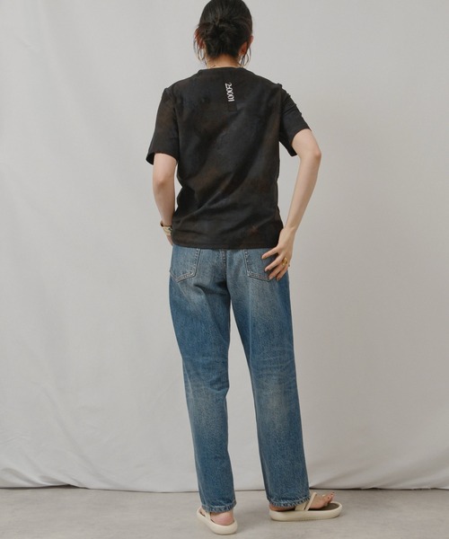 palm RICHE(ポームリシュ)の「箔プリント柄カットソー(Tシャツ/カットソー・レディース・オレンジ/ブルー/ブラック・M)」の15枚目の写真