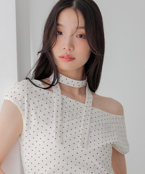 Heather(ヘザー)の「リボンラインストーンTEE 1042465(Tシャツ/カットソー・レディース・ブラック系その他/ホワイト系その他/イエロー・FREE)」の10枚目の写真
