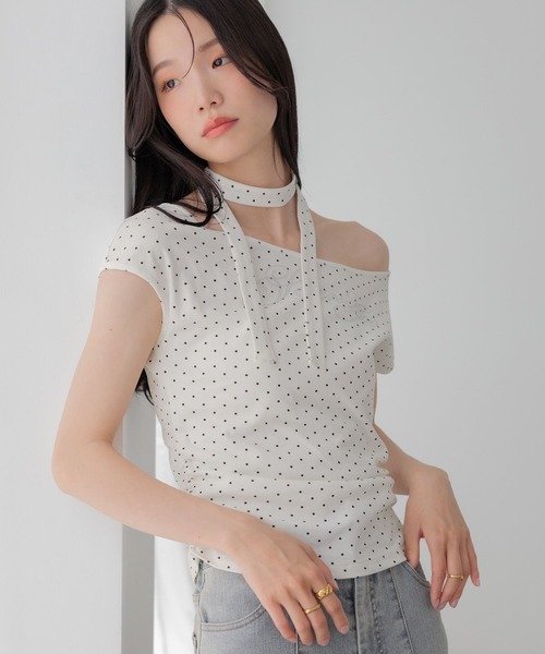 Heather(ヘザー)の「リボンラインストーンTEE 1042465(Tシャツ/カットソー・レディース・ブラック系その他/ホワイト系その他/イエロー・FREE)」の12枚目の写真
