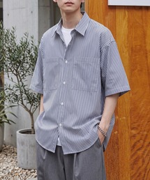 【MAISON CLUB】Double Pocket Half Sleeve Shirt