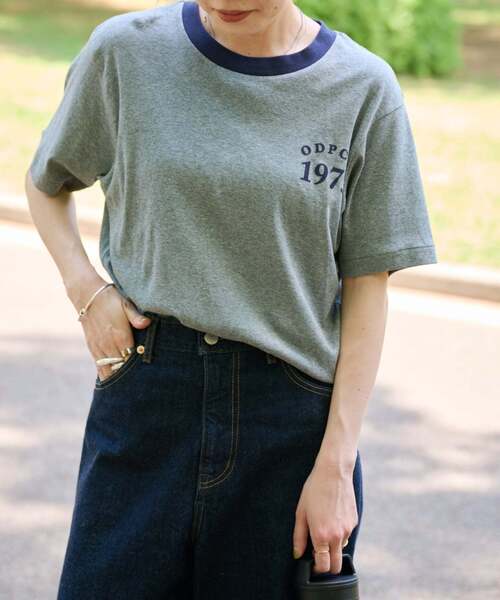 OUTDOOR PRODUCTS(アウトドアプロダクツ)の「Rational Girl コットンフライスリンガーTEE(Tシャツ/カットソー・レディース・アイボリー/グリーン/グレー/イエロー・FREE)」の10枚目の写真