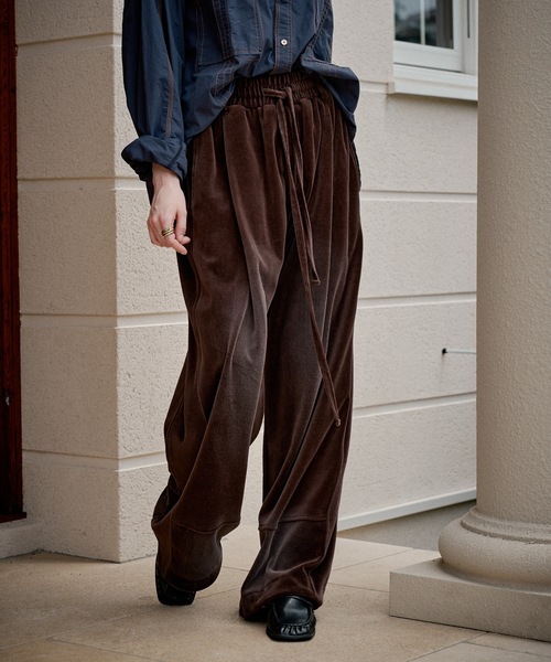 CASPER JOHN(キャスパージョン)の「Fade velor pants/フェードベロアパンツ(その他パンツ・メンズ・ブラック/ブラウン・X-SMALL/LARGE/MEDIUM/SMALL)」の4枚目の写真