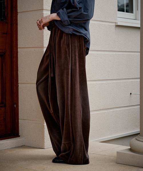 CASPER JOHN(キャスパージョン)の「Fade velor pants/フェードベロアパンツ(その他パンツ・メンズ・ブラック/ブラウン・X-SMALL/LARGE/MEDIUM/SMALL)」の5枚目の写真