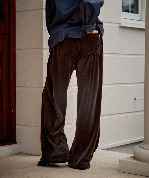 CASPER JOHN(キャスパージョン)の「Fade velor pants/フェードベロアパンツ(その他パンツ・メンズ・ブラック/ブラウン・X-SMALL/LARGE/MEDIUM/SMALL)」の6枚目の写真